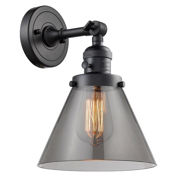 One Light Vintage Dimmable Led Sconce With A High-Low-Off